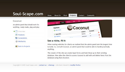 Screenshot of Soul-Scape.com v5